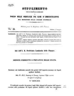 Verordnungsblatt für den Dienstbereich des K.K. Finanzministeriums für die im Reichsrate Vertretenen Königreiche und Länder 18570502 Seite: 1