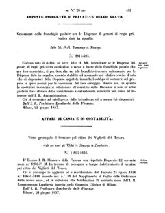 Verordnungsblatt für den Dienstbereich des K.K. Finanzministeriums für die im Reichsrate Vertretenen Königreiche und Länder 18570702 Seite: 7