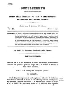 Verordnungsblatt für den Dienstbereich des K.K. Finanzministeriums für die im Reichsrate Vertretenen Königreiche und Länder 18570714 Seite: 7