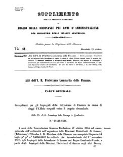 Verordnungsblatt für den Dienstbereich des K.K. Finanzministeriums für die im Reichsrate Vertretenen Königreiche und Länder 18571021 Seite: 1