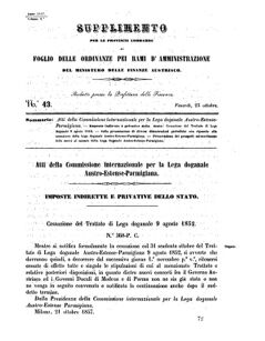 Verordnungsblatt für den Dienstbereich des K.K. Finanzministeriums für die im Reichsrate Vertretenen Königreiche und Länder 18571023 Seite: 1