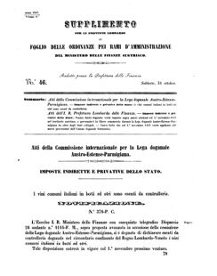 Verordnungsblatt für den Dienstbereich des K.K. Finanzministeriums für die im Reichsrate Vertretenen Königreiche und Länder 18571031 Seite: 1