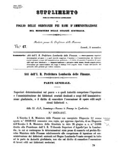 Verordnungsblatt für den Dienstbereich des K.K. Finanzministeriums für die im Reichsrate Vertretenen Königreiche und Länder 18571102 Seite: 1