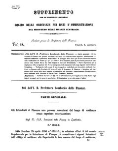 Verordnungsblatt für den Dienstbereich des K.K. Finanzministeriums für die im Reichsrate Vertretenen Königreiche und Länder 18571106 Seite: 1