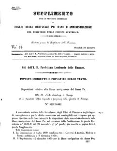 Verordnungsblatt für den Dienstbereich des K.K. Finanzministeriums für die im Reichsrate Vertretenen Königreiche und Länder 18571230 Seite: 1