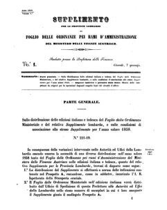 Verordnungsblatt für den Dienstbereich des K.K. Finanzministeriums für die im Reichsrate Vertretenen Königreiche und Länder 18580107 Seite: 11