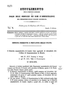 Verordnungsblatt für den Dienstbereich des K.K. Finanzministeriums für die im Reichsrate Vertretenen Königreiche und Länder 18580208 Seite: 1