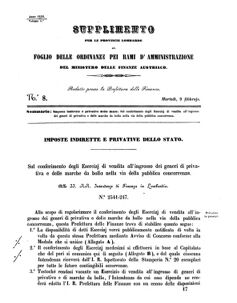 Verordnungsblatt für den Dienstbereich des K.K. Finanzministeriums für die im Reichsrate Vertretenen Königreiche und Länder 18580209 Seite: 21