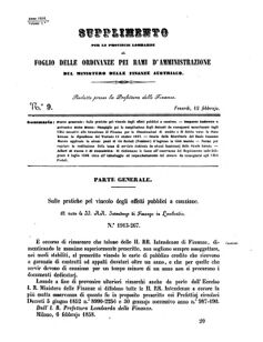 Verordnungsblatt für den Dienstbereich des K.K. Finanzministeriums für die im Reichsrate Vertretenen Königreiche und Länder 18580212 Seite: 1