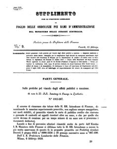 Verordnungsblatt für den Dienstbereich des K.K. Finanzministeriums für die im Reichsrate Vertretenen Königreiche und Länder 18580212 Seite: 7