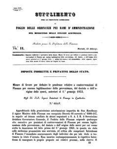 Verordnungsblatt für den Dienstbereich des K.K. Finanzministeriums für die im Reichsrate Vertretenen Königreiche und Länder 18580223 Seite: 5