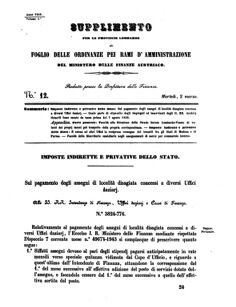 Verordnungsblatt für den Dienstbereich des K.K. Finanzministeriums für die im Reichsrate Vertretenen Königreiche und Länder 18580302 Seite: 1