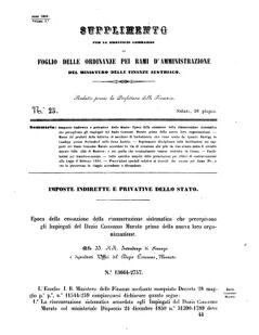 Verordnungsblatt für den Dienstbereich des K.K. Finanzministeriums für die im Reichsrate Vertretenen Königreiche und Länder 18580626 Seite: 1