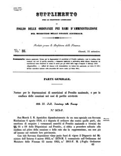 Verordnungsblatt für den Dienstbereich des K.K. Finanzministeriums für die im Reichsrate Vertretenen Königreiche und Länder 18580923 Seite: 1