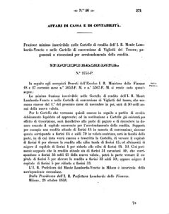 Verordnungsblatt für den Dienstbereich des K.K. Finanzministeriums für die im Reichsrate Vertretenen Königreiche und Länder 18581103 Seite: 11