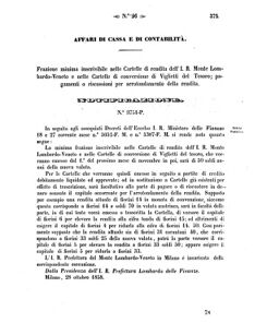 Verordnungsblatt für den Dienstbereich des K.K. Finanzministeriums für die im Reichsrate Vertretenen Königreiche und Länder 18581103 Seite: 5