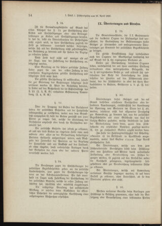 Landes-Gesetz- und Verordnungsblatt für Österreich unter der Enns 18910114 Seite: 14