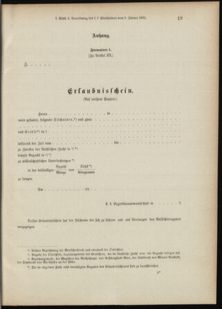 Landes-Gesetz- und Verordnungsblatt für Österreich unter der Enns 18910114 Seite: 19