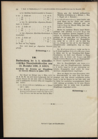 Landes-Gesetz- und Verordnungsblatt für Österreich unter der Enns 18910114 Seite: 36