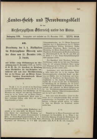 Landes-Gesetz- und Verordnungsblatt für Österreich unter der Enns