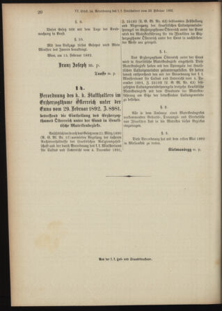 Landes-Gesetz- und Verordnungsblatt für Österreich unter der Enns 18920310 Seite: 4