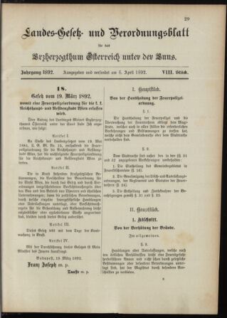 Landes-Gesetz- und Verordnungsblatt für Österreich unter der Enns