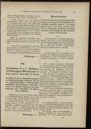 Landes-Gesetz- und Verordnungsblatt für Österreich unter der Enns 18920621 Seite: 3