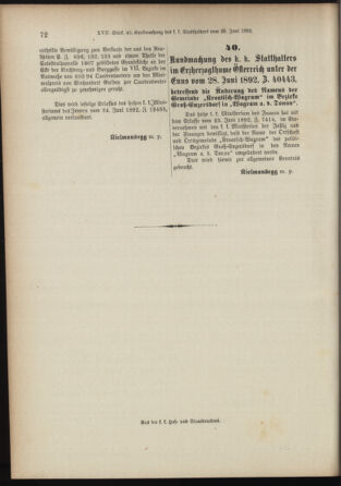 Landes-Gesetz- und Verordnungsblatt für Österreich unter der Enns 18920707 Seite: 2