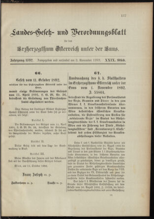 Landes-Gesetz- und Verordnungsblatt für Österreich unter der Enns