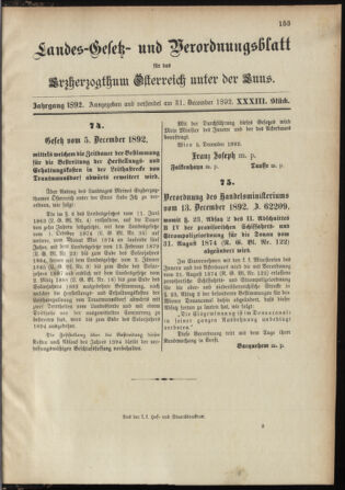 Landes-Gesetz- und Verordnungsblatt für Österreich unter der Enns