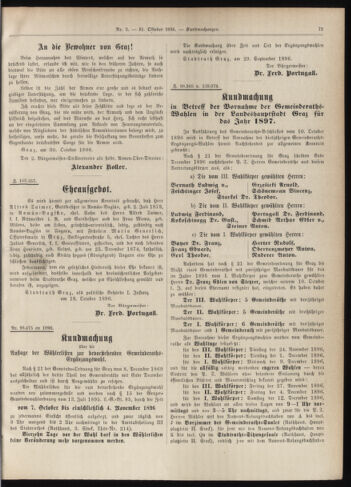 Amtsblatt der landesfürstlichen Hauptstadt Graz 18961031 Seite: 23