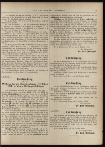 Amtsblatt der landesfürstlichen Hauptstadt Graz 18961031 Seite: 25