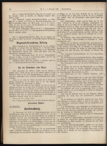 Amtsblatt der landesfürstlichen Hauptstadt Graz 18961201 Seite: 28