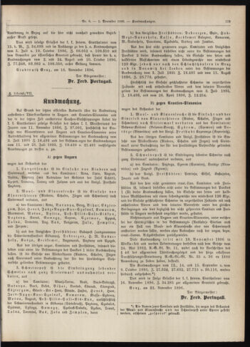 Amtsblatt der landesfürstlichen Hauptstadt Graz 18961201 Seite: 31