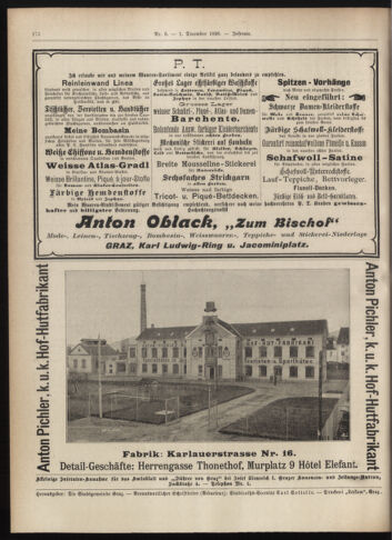 Amtsblatt der landesfürstlichen Hauptstadt Graz 18961201 Seite: 32