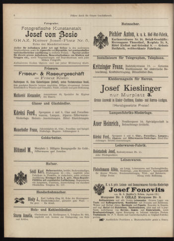 Amtsblatt der landesfürstlichen Hauptstadt Graz 18961201 Seite: 38