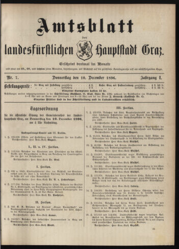 Amtsblatt der landesfürstlichen Hauptstadt Graz