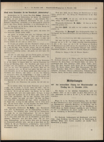 Amtsblatt der landesfürstlichen Hauptstadt Graz 18961220 Seite: 33