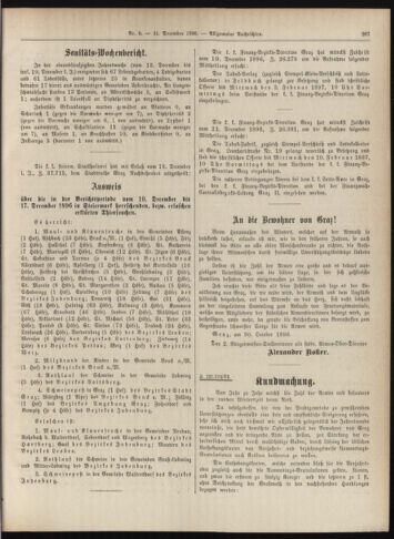 Amtsblatt der landesfürstlichen Hauptstadt Graz 18961231 Seite: 21