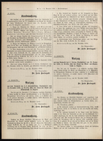 Amtsblatt der landesfürstlichen Hauptstadt Graz 18961231 Seite: 24