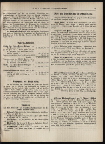 Amtsblatt der landesfürstlichen Hauptstadt Graz 18970110 Seite: 39