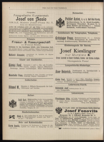 Amtsblatt der landesfürstlichen Hauptstadt Graz 18970110 Seite: 52