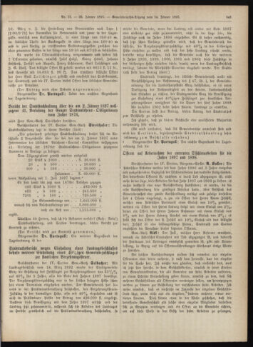 Amtsblatt der landesfürstlichen Hauptstadt Graz 18970120 Seite: 23