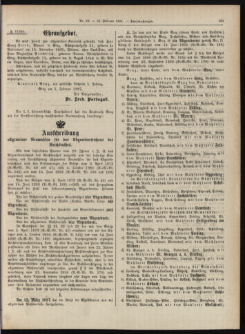 Amtsblatt der landesfürstlichen Hauptstadt Graz 18970210 Seite: 13