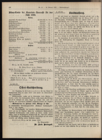 Amtsblatt der landesfürstlichen Hauptstadt Graz 18970210 Seite: 16