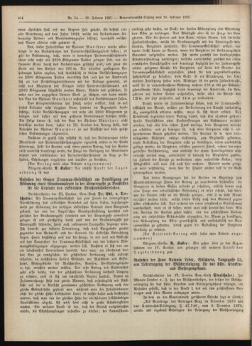 Amtsblatt der landesfürstlichen Hauptstadt Graz 18970220 Seite: 12