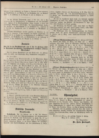 Amtsblatt der landesfürstlichen Hauptstadt Graz 18970220 Seite: 17