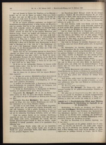 Amtsblatt der landesfürstlichen Hauptstadt Graz 18970220 Seite: 2