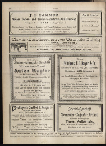 Amtsblatt der landesfürstlichen Hauptstadt Graz 18970220 Seite: 34