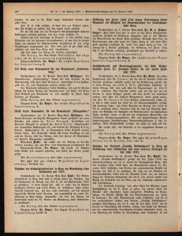 Amtsblatt der landesfürstlichen Hauptstadt Graz 18970220 Seite: 4